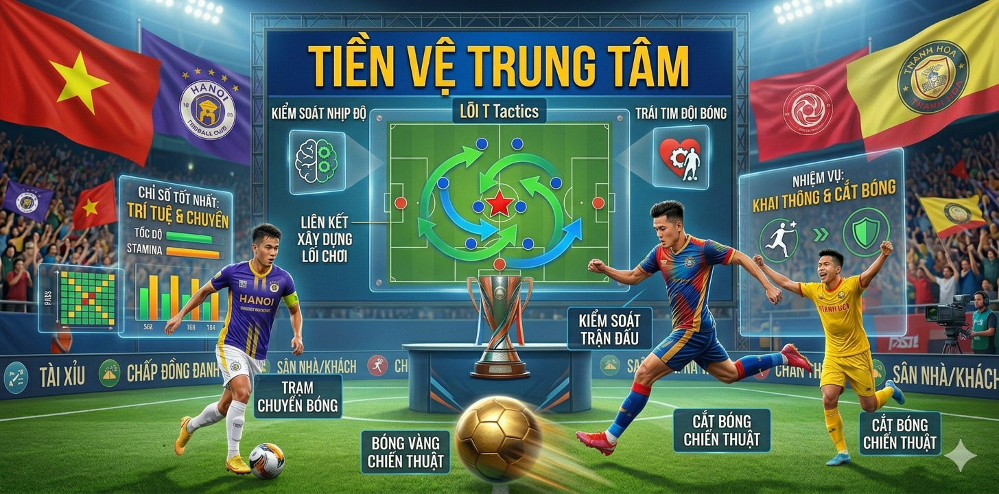 Tiền vệ trung tâm đóng vai trò gì trong lối chơi hiện đại?